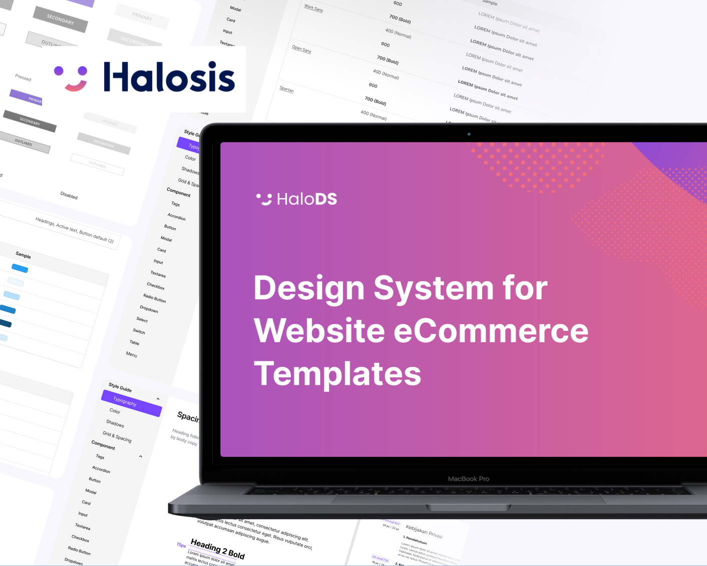 HaloDS — design system for website e-commerce templates